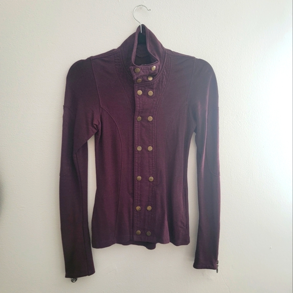 Women's Purple Button-Up Jacket